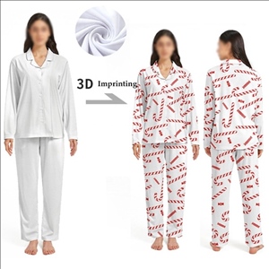 3D Digit Print Two Pieces Pajamas Sets for Women Sleepwear